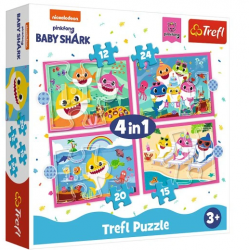 Puzzle 4w1 Baby Shark...