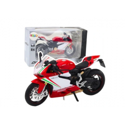Motocykl metalowy czerwono...