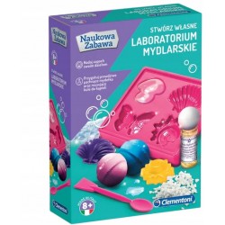 LABORATORIUM MYDLARSKIE NAUKOWA ZABAWA STWÓRZ SWOJE MYDEŁKA CLEMENTONI