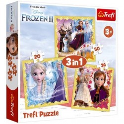 Trefl Puzzle 3w1 Frozen II...