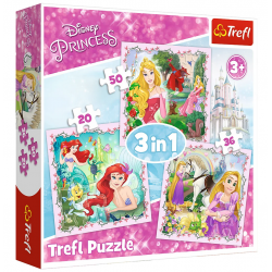 Trefl Puzzle 3W1 Roszpunka...