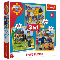 Trefl Puzzle 3W1 Strażak...